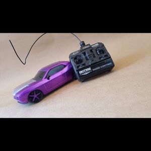 Purple Dodge Remote Control Rc Car 27mhz